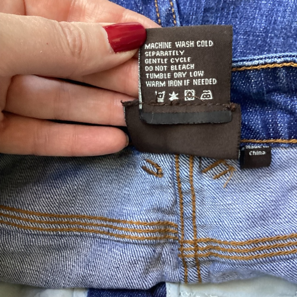 Vintage Y2K Low Rise Jeans Suede Pockets Chi by Falchi Blue Boot Cut Jeans 6 - Picture 12 of 12